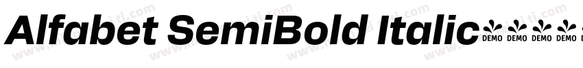 Alfabet SemiBold Italic字体转换